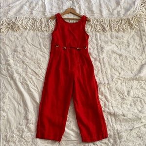 Zara Kids red Jumpsuit